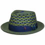 Blue & Green Panamahut by Alfonso D’Este blau-grün