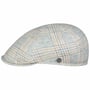 Garona Check Leinen Flatcap by Lierys blau-beige
