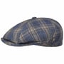 Calberton Leinen Flatcap by Lierys blau-beige