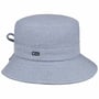 Twotone Zigzag Bucket Baumwollhut by Lipodo blau