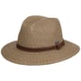 Fine Twotone Traveller Strohhut by Lipodo natur-braun