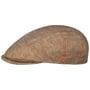 Sidney Herringbone Leinen Flatcap by Mayser hellbraun