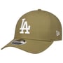 9Forty Linen MC Dodgers Cap by New Era oliv