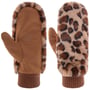 Faux Fur Leo Fäustlinge by Barts beige-braun
