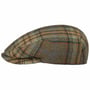 Kent Yorven Check Flatcap by Stetson oliv-meliert