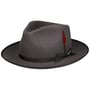 Dervick Fedora Haarfilzhut by Stetson dunkelgrau