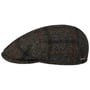 Kent Harris Tweed Check Flatcap by Stetson anthrazit
