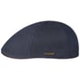Texas Waxed Denim Flatcap by Stetson dunkelblau