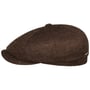 Hatteras Jersey Virgin Wool Flatcap by Stetson braun