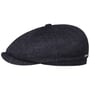 Hatteras Jersey Virgin Wool Flatcap by Stetson dunkelblau