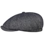 Hatteras Heavy Twotone Twill Flat Cap by Stetson blå