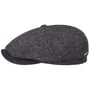Hatteras Boiled Wool Flatcap by Stetson dunkelgrau