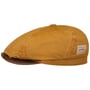 6 Panel Cotton Canvas Flat Cap by Stetson sennepsgul