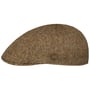 Wool Herringbone Duck Flat Cap by Balmoral lysebrun