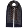 Polka Dots Wollschal by Stetson braun-blau