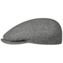 Kent Wool Cashmere Silk Flatcap by Stetson grau-schwarz