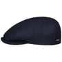 Kent Wool Cashmere Silk Flatcap by Stetson schwarz-blau