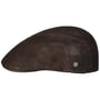 Trentham Leder Flatcap by Lierys braun