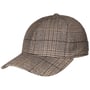 Pienza Check Wool Mix Cap by Borsalino beige-braun