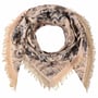 Miresta Flower Uldhalstørklæder by Fraas beige-sort