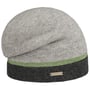 Shiny Stripe Headsock Wollmütze by Seeberger grau