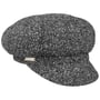 Tweedy Newsboy Cap by Seeberger svart-hvit