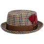 Houndstooth Pork Pie Wollhut by Alfonso D’Este beige-braun