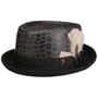 Jhon Premium Pork Pie Lederhut by Alfonso D’Este schwarz