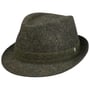 Tweed Trilby Ullhatt by Lierys olivengrønn-melert