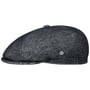 Wool Stripe Flatcap mit Kaschmir by Lierys dunkelblau