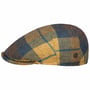 Capri Colour Check Flatcap by Lierys blau-gelb