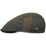 Waxed British Style Flat Cap by Lierys olivengrønn