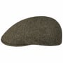 6 Panel Wool Mix Flat Cap by Lipodo olivengrønn