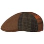 6 Panel Patchwork Flat Cap by Lipodo brun