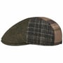 6 Panel Patchwork Flat Cap by Lipodo olivgrön