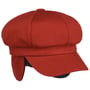 Soft Herringbone Newsboy Cap by Lipodo rød