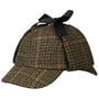 Deerstalker Houndstooth Cap by Lipodo oliv