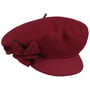 Lameona Newsboy Cap i Tovet Ull by Lierys bordeaux