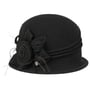Amelia Cloche-Hatt by Lierys svart