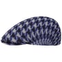 Houndstooth 507 Flat Cap by Kangol blå-grå