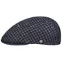 Houndstooth Milano Flat Cap by Lierys svart-blå