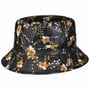 Flower Pattern Bucket Regenhut by McBURN schwarz
