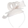 Laura Sinamay Fascinator by McBURN weiß