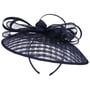 Chess Sinamay Saucer Fascinator by McBURN dunkelblau