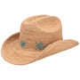 Odessa Crochet Western Raffiahut by Brixton natur
