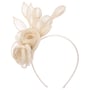 Lioressa Sinamay Fascinator by Seeberger cremehvid