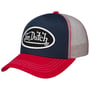 Oval Logo Tricolour Cap by Von Dutch mørkeblå