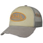 Distressed Brim Trucker Cap by Von Dutch grå-olivengrønn