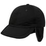 Techno Earflap Baseballcap mit Teflon schwarz